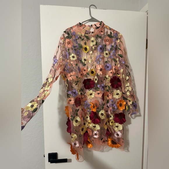 Finesse flora flower mini dress in size 2x - Picture 2 of 5